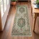 Tapete TOPRUUG Lavável Oriental Hallway Runner 60x180cm verde