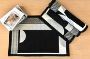 Tapete Trilho Bali Preto 47X70 Bordarte