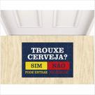 Tapete trouxe cerveja - azul marinho. Tapete trouxe cerveja - azul marinho.