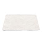 Tapete TTLOJ Retangular de Veludo Macio 128x98 cm Branco