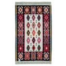 Tapete Turco Kilim Dupla Face - 140x215cm - Adicione Estilo à Sua Casa com Tapetes de Luxo - Elegante com Design Clássico!