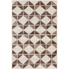 Tapete Turco tipo frise 10mm Altura Zig-Zag Marrom 250x300cm