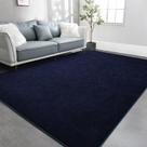 Tapete TWINNIS 183x274 cm Espuma viscoelástica macia azul marinho Tapete TWINNIS 183x274 cm Espuma viscoelástica macia azul marinho