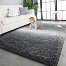 Tapete TWINNIS 244x305cm Soft Fluffy Plush Cinza Branco Tapete TWINNIS 244x305cm Soft Fluffy Plush Cinza Branco