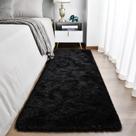 Tapete TWINNIS 61x183 cm Soft Black Plush Indoor Runner