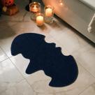 Tapete TYUU Halloween em forma de morcego antiderrapante 51x76cm