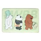 Tapete Verde Pelúcia Urso Sem Curso We Bare Bears Miniso