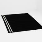 Tapete Versatil Cor Preto Detalhes Em Listras 200x250 Com Base em Polipropileno Antiderrapante Tapete Versatil Cor Preto Detalhes Em Listras 200x250 Com Base em Polipropileno Antiderrapante