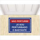 Tapete Vinil Decoração Já Sou Perturbado o Bastante 60X40 cm Tapete Vinil Decoração Já Sou Perturbado o Bastante 60X40 cm