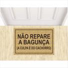 Tapete Vinil Não Repare Na Bagunça 60X40 Bege Antiderrapante