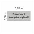 Tapete Vinil Passando Longe Da Negatividade! 70X30 Decoração