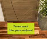 Tapete Vinil Passando Longe Da Negatividade! 70X30 Decoração