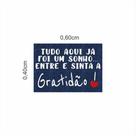 Tapete Vinil Tudo Aqui Já Foi Um Sonho Gratidão Casa Portas.