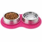 Tapete Vinílico Para Pets Cães E Gatos 46x26cm - Rosa Gato