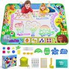 Tapete Water Doodle JZSIJ 2 em 1 com mochila 150 x 100 cm para crianças de 3 a 12 anos