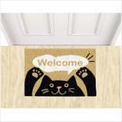 Tapete welcome gato, medida porta 60x40.