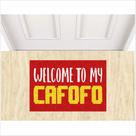 Tapete welcome to my cafofo, para sala, cozinha, banheiro. Tapete welcome to my cafofo, para sala, cozinha, banheiro.