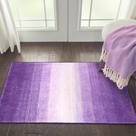 Tapete Wonnitar Modern Ombre Purple 60x90cm para banheiro lavável