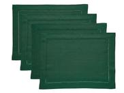 Tapetes americanos Solino Home Classic Hemstitch Rainforest Green x4