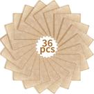 Tapetes americanos VitalCozy Fall Burlap 15,5 x 15,5 cm, juta marrom, 36 unidades Tapetes americanos VitalCozy Fall Burlap 15,5 x 15,5 cm, juta marrom, 36 unidades