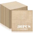 Tapetes americanos VitalCozy Fall Burlap 36 peças de 30 x 30 cm de juta marrom Tapetes americanos VitalCozy Fall Burlap 36 peças de 30 x 30 cm de juta marrom