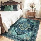 Tapetes Area RELEANY Laváveis Antiderrapantes Florais Vintage 120x180cm
