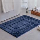Tapetes de banheiro GRANNY SAYS Navy antiderrapantes supermacios 90x60cm