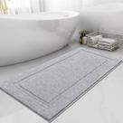 Tapetes de banheiro Runner SHACOS Super Soft 50x120cm Cinza