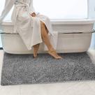 Tapetes de banheiro Secura Extra Soft & Thick 120x70cm Cinza