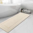 Tapetes de banheiro SHACOS Super Soft 60x150cm Tapetes de banho bege claro