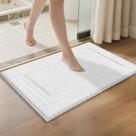 Tapetes de banheiro SHACOS Super Soft White 50x80cm antiderrapantes