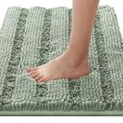 Tapetes de banho H.VERSAILTEX Extra Thick Chenille Listrado Sage