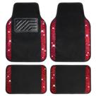 Tapetes de Carro CAR PASS Bling Diamond - PVC Impermeável - 4 Peças