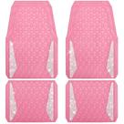 Tapetes de Carro CAR PASS Diamond Rubber - Kit Completo Rosa Universal