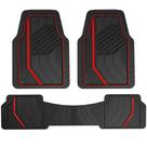 Tapetes de Carro Dickies DuraSport - 3 Peças (Preto/Vermelho) Tapetes de Carro Dickies DuraSport - 3 Peças (Preto/Vermelho)