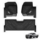 Tapetes de chão 3W adequados para Ford F250 F350 F450 F550 2017-2025
