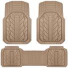 Tapetes de chão de carro CAR PASS Heavy Rubber All Weather Beige