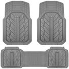 Tapetes de chão de carro CAR PASS Heavy Rubber Waterproof All Grey