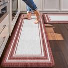 Tapetes de cozinha antifadiga KIMODE Christmas Farmhouse Red