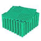 Tapetes de drenagem de piso de borracha entrelaçados TolanBBT Green