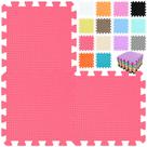Tapetes de espuma qqpp EVA Rubber 18 Tiles Interlocking Red