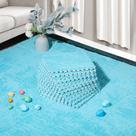 Tapetes de espuma ZENOWICK Plush para crianças pequenas, azul, 12 unidades