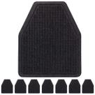 Tapetes de mictório Sidelinx Dark Grey Commercial (pacote com 8)