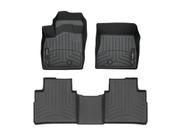 Tapetes de Piso WeatherTech Nissan Rogue 1ª e 2ª Fileira Preto