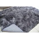 Tapetes de sala 2,00X2,40 Cinza Mesclado peludo luxo felpudo 40mm
