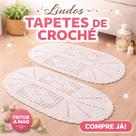 Tapetes Oval Em Crochê 100% Algodão Feito a Mão 60x40cm Par Comum