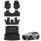 Tapetes para assoalho 3W Toyota Grand Highlander 2024-26 TPE preto