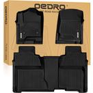 Tapetes para assoalho OEDRO TPE para todas as condições climáticas, 2 fileiras, para Chevy Silverado