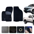 Tapetes Para carro Carpete Strada Cabine Simples 20 21 2022 2023 24 25 Sob medida 2 Pçs Cor Preta
