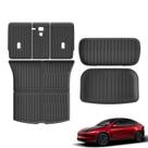 Tapetes para Piso de Carro Luckeasy Tesla Model Y 2025-2026 TPE 6 Peças
